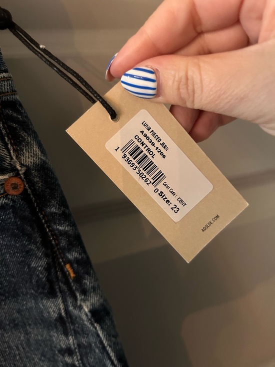 NWT Agolde Luna Pieced Barrel Jeans Control Aritzia - Picture 8 of 9